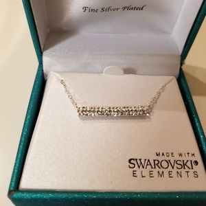 Swarovski Elements Silver Plated Necklace